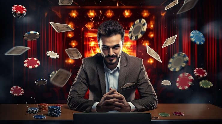 Contoh tangan Teen Patti—kartu terurai menunjukkan peringkat dari flush hingga kartu tinggi